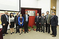 The plaque unveiling ceremony of Space Medicine Center on Health Maintenance of Musculoskeletal System between Chinese Astronauts Research and Training Center and The Chinese University of Hong Kong.